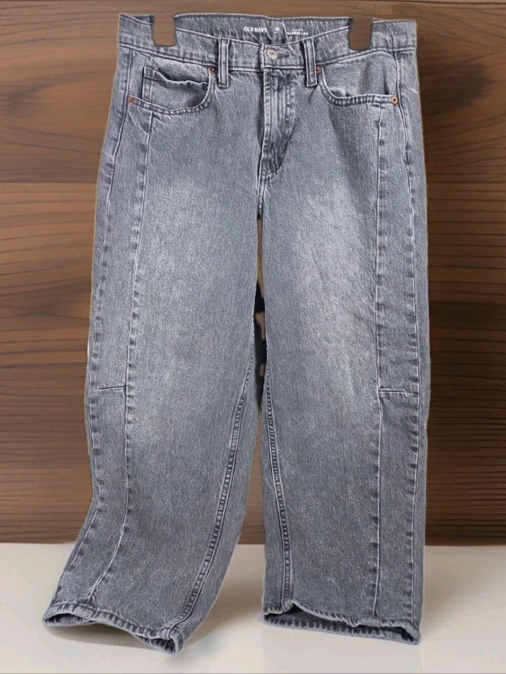 Old Navy Barrel Leg Highrise Jeans Sz 10 90's Aesthetic Grunge Sleeze Streetware